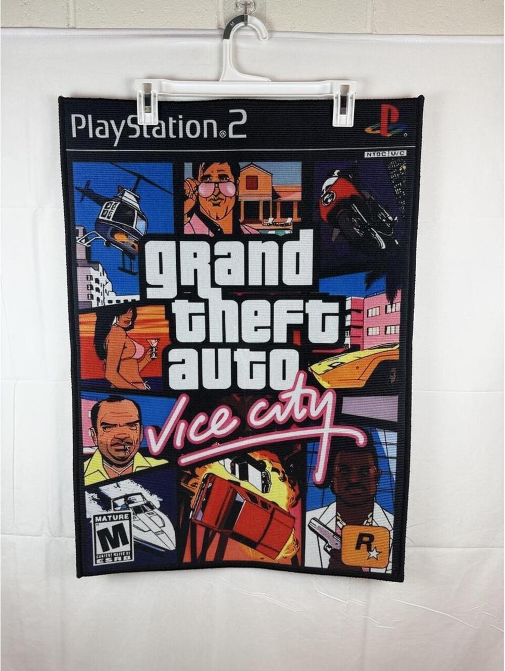 Grand Theft Auto Vice City PS2 Gaming Rug Tapestry Rockstar Games